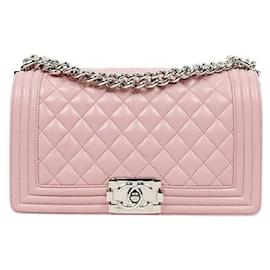 Boy Schultertasche aus Kaviarleder in Medium Pink - Chanel