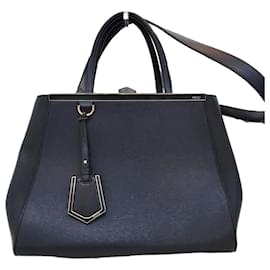 Fendi Borsa a spalla Tote Medium Navy