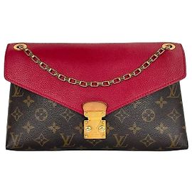 Louis Vuitton Borsa a tracolla Pallas Chain Brown Red