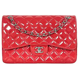 Chanel Borsa Classic Flap Jumbo Red Series Patent
