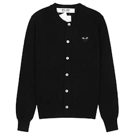 Comme Des Garcons Black Heart Strick-Cardigan Black