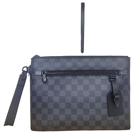 Clutch Louis Vuitton Takeoff Pouch Nero Grigio