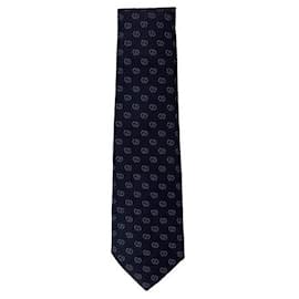Gucci Cravatta in seta jacquard blu