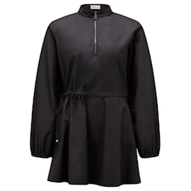 Vestido Moncler de popelina de algodón negro