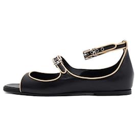 Sandali Logo Donna Noir - Hermès