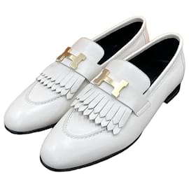 Royal Loafer Beige mit goldfarbenen Details - Hermès