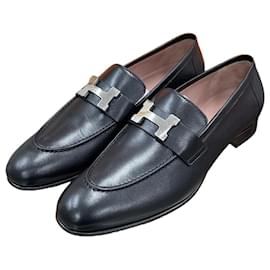 Paris Loafer Black Silver - Hermès