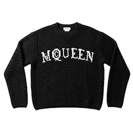 Strickoberteil für Herren aus schwarzer Baumwolle - Alexander Mcqueen