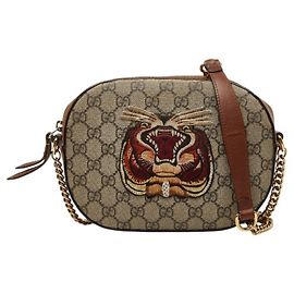 Borsa a tracolla Gucci GG Supreme Tiger