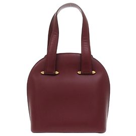 Borsa Cartier Must de Leather Bordeaux Red