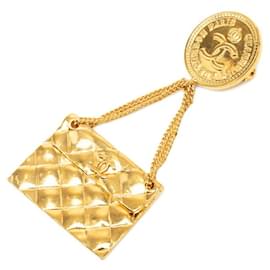 Spilla Vintage Chanel Coco Mark Matelassé 93A