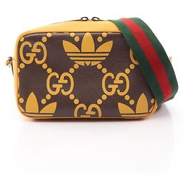 Borsa a tracolla in pelle Gucci x adidas