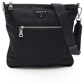 Borsa a tracolla Prada TESSUTO Black
