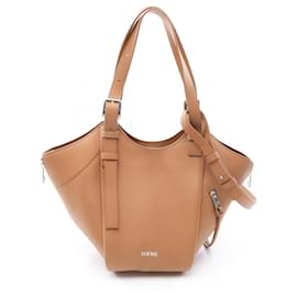 Bolso Loewe Hammock Flip - Bolso de mano de piel marrón