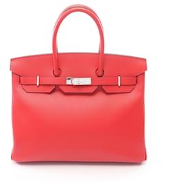 Borsa Hermes Birkin 35 in rosso Bougainvillier - Hermès