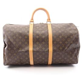 Louis Vuitton Keepall 55 Monogram Brown Boston Bag