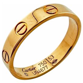 Anello Cartier Mini Love in oro rosa 18K