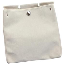 Borsa a mano in tela beige - Hermès