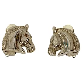 Hermes Cheval Horse Clip Earrings - Hermès