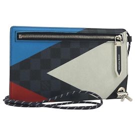 LOUIS VUITTON Damier Cobalt America's Cup Pochette Phone N41630 LV Auth BA14729A