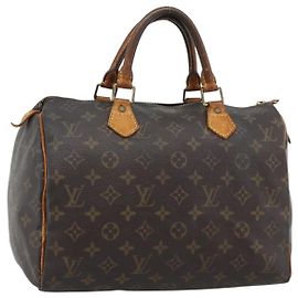 LOUIS VUITTON Monogram Speedy 30 Handtasche M41526 LV Auth 196038