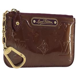 LOUIS VUITTON Monogram Vernis Pochette Cles NM Violet M93560 LV Auth 195058