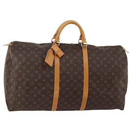 LOUIS VUITTON Monogram Keepall 60 Boston Bag M41422 LV Auth am12081A