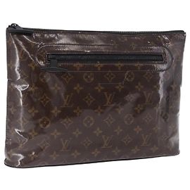 LOUIS VUITTON Monogram Glaze Pochette Cosmos Clutch Bag M63271 LV Auth ka5667
