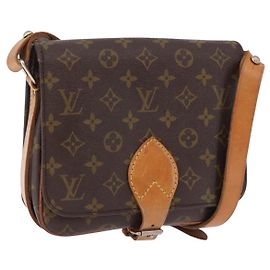 LOUIS VUITTON Monogram Cartouchiere MM Shoulder Bag M51253 LV Auth ka5638
