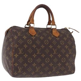 Borsa a mano LOUIS VUITTON Monogram Speedy 30 M41526 LV Auth 195690