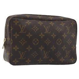LOUIS VUITTON Monogram Trousse Toilette 23 Clutch Bag M47524 LV Auth 195066