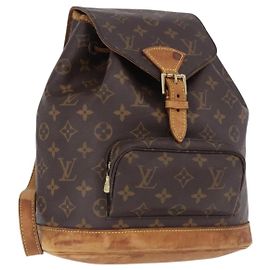LOUIS VUITTON Monogram Montsouris MM Rucksack M51136 LV Auth 195265