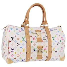 Borsa LOUIS VUITTON Monogram Multicolor Keepall 45 White M92641 LV Auth 195255SM