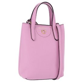 Borsa Salvatore Ferragamo Gancini in pelle 2way Pink Gold Auth ka5650V