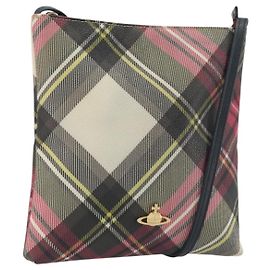 Borsa a tracolla Vivienne Westwood PVC Leather Pink Gold Tone Auth 196175