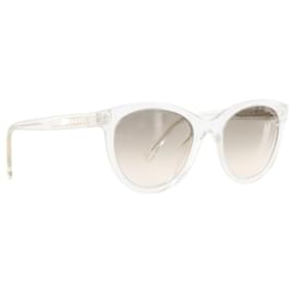 CHANEL - Chanel Sonnenbrille aus transparentem Glitzer-Acetat