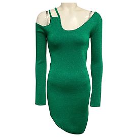 Abito asimmetrico JW Anderson con dettaglio Emerald Cut Out