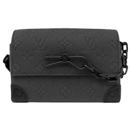 Borsa a Tracolla Louis Vuitton Monogram Taurillon Steamer Wearable Wallet Nera