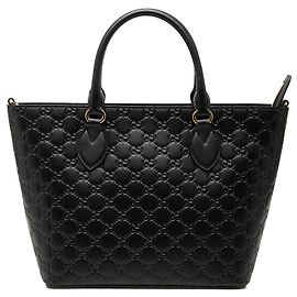 Borsa tote convertibile Small Guccissima Gucci nera