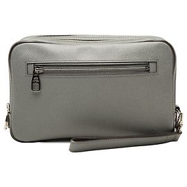 Borsa a pochette Louis Vuitton Taiga Kasai Grigia
