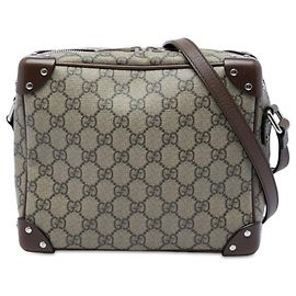 Borsa a tracolla Gucci GG Supreme Soft Trunk Beige