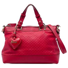 Borsa Satchel Gucci Microguccissima Valentine Rossa