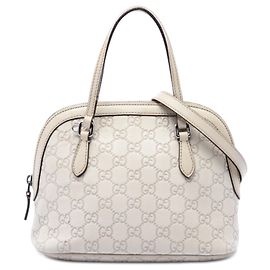 Borsa Mini Guccissima Dome bianca Gucci