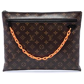 Borsa a Pochette Clutch Louis Vuitton Monogram Solar Ray A4 Marrone