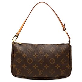 Bolso de hombro Louis Vuitton Monogram Pochette Accessoires Marrón