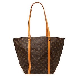 Borsa Shopping Tote Louis Vuitton Monogram Marrone