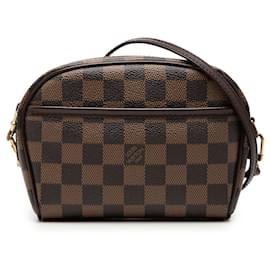 Borsa a tracolla Louis Vuitton Damier Ebene Ipanema Pochette Marrone