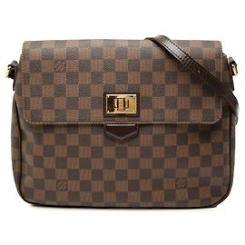 Sac bandoulière Louis Vuitton Damiere Ebene Besace Rosebery Marron
