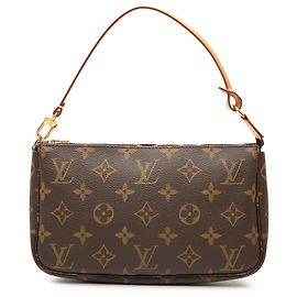 Bolso de hombro Louis Vuitton Monogram Pochette Accessoires Marrón