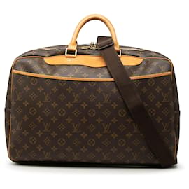 Borsa da viaggio Louis Vuitton Monogram Alize 24 Heures Marrone